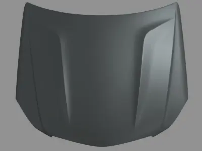 Car Bonnet 06 Low-poly 3D model