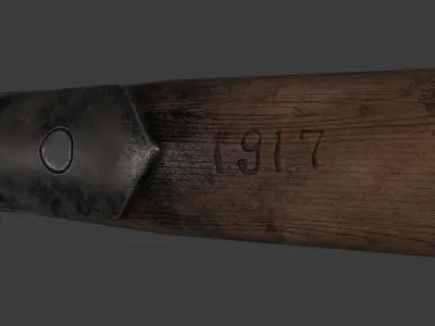 USSR Shovel Low-poly 3D model