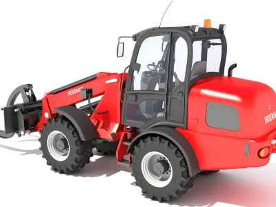Telehandler Forklift 3D model