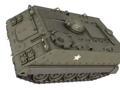 M132 Zippo Armored Flamethrower 3D model