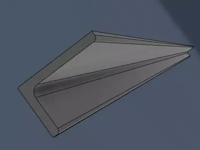 Structural section Low-poly 3D model