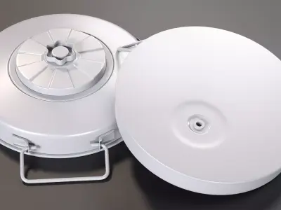 Tellermine 42 Anti-Tank Mine High-Poly 3D model