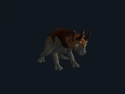 Dragon Frog Low-poly 3D model