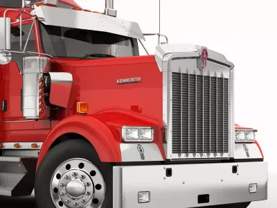Kenworth W900 Container 3D model