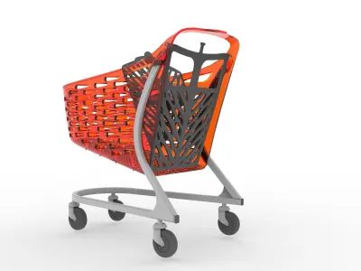 Shopping Cart Rabtrolley Samba 130L 3D model