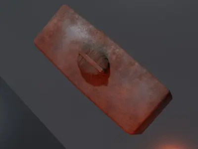Blacksmiths hammer PBR Lowpoly Game ready Low-poly 3D model