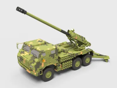 Chinese PCL-181 155mm Self-propelled Howitzer 3D model