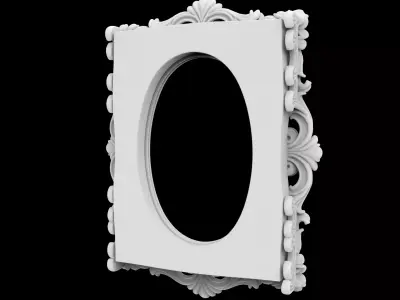 Baroque Carved Picture 3D Print Model 3D print model