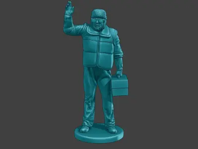 Actual Male Truck Driver AMTD 007 3D print model