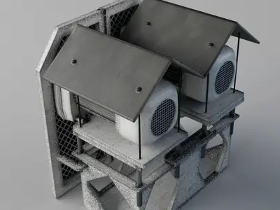 Industrial Coal Preparation Plant 3D model