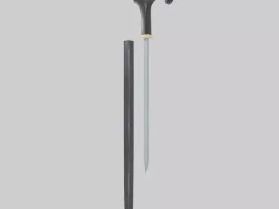 Cane Sword 3D model