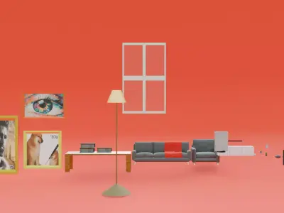 ALL YOU NEED TO MAKE A LIVING ROOM AND MORE 3D model