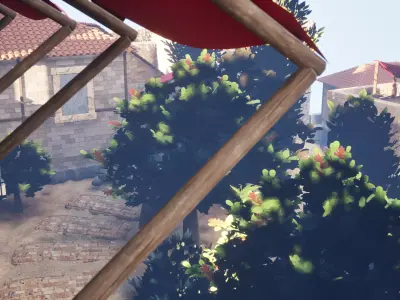 Walled Village 3D model
