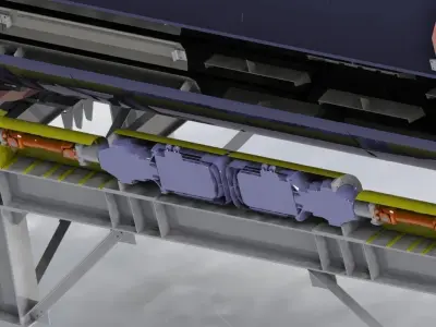 asphalt plant dryer 160 t   h  3D model