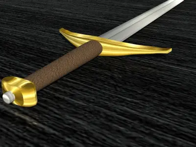 Medieval Classic Northern Sword GoT Robb Stark Sword 3D model