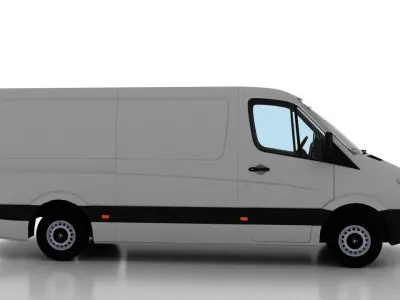 Mercedes Benz Sprinter L2H1 2009 Cargo UK 3D model