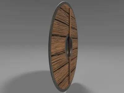 Viking Shield  Low-poly 3D model