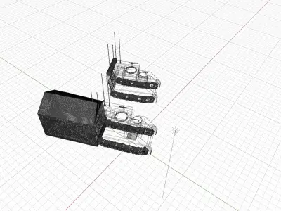 US Modern Military M577 Command Tracked Vehicle 3D model