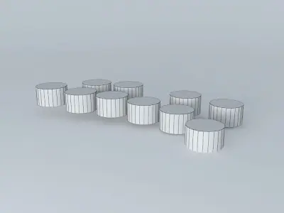 Oil Tanks on Orchilla Island Free 3D model