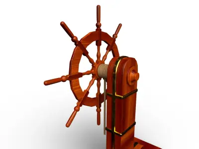 Ship Helm 3D model