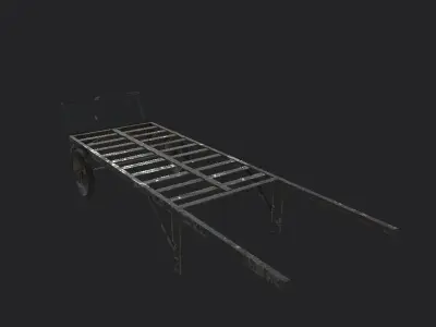 Old cart Free low-poly 3D model