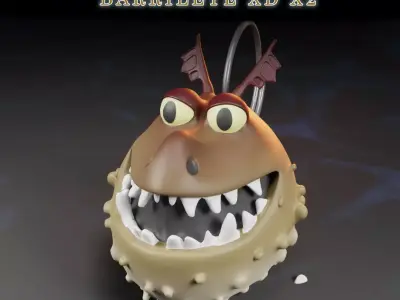 Dragon Head Keychains How to Train Your Dragon 3D print model