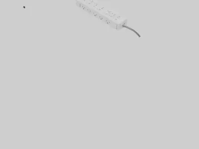 Power strip model Low-poly 3D model