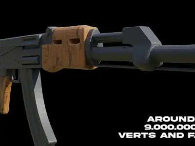 AK47 model ak - rifle Free 3D model