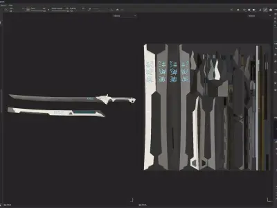 Katana - Game Ready - 4k PBR Free low-poly 3D model