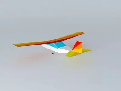 Aeroplane airplane flying in sky Free 3D model purchase