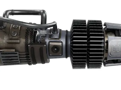 Jet Engine 3D model 8