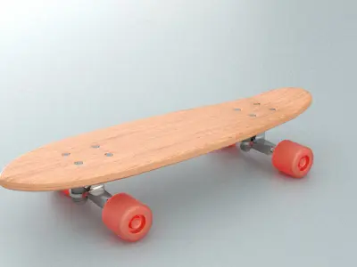 laos Skateboard Low-poly 3D model