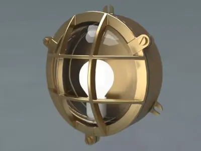 old ship lamp  3D model