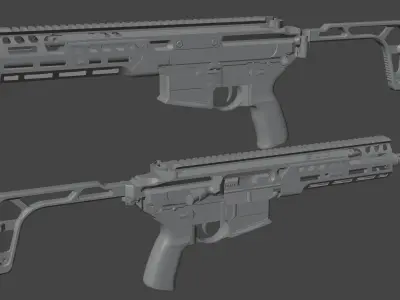 SIG SAUER MCX Spear LT Low-poly 3D model