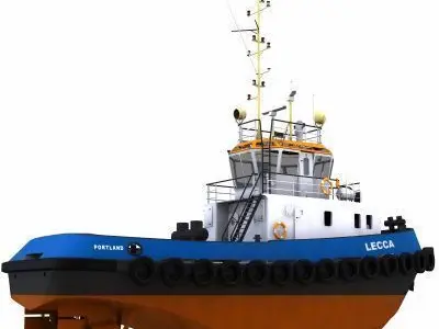 Harbour Tug - 01 - 3D model