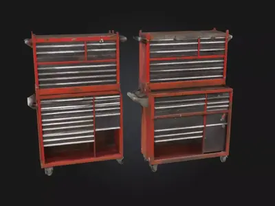 Toolbox Duo  Compact and Versatile Storage Solution 3D model
