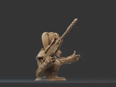 NOVA- STARCRAFT Bust 3D Print 3D print model