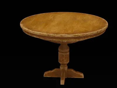 Gathering Dinning Table Low-poly 3D model