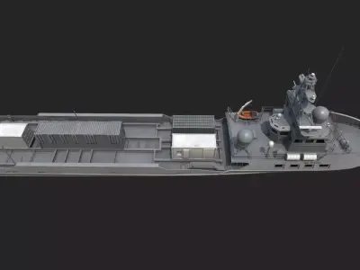 Ranger  USV  Ghost Fleet Overlord Unmanned Surface Vessels 3D model