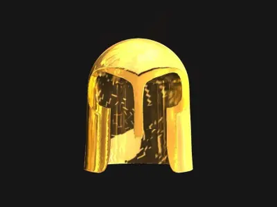 Basic Spartan Helmet Low-poly 3D model