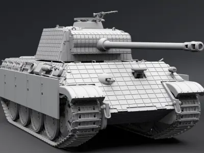 Panzer 5 Scale model 3D print model