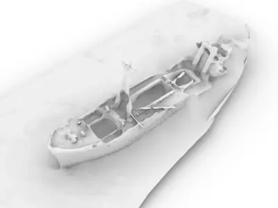 MS Klintholm Dimitrios Shipwreck 3D Scan 3D model