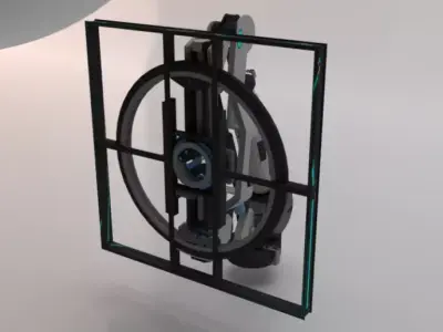 Sci-Fi Motion Platform 01 Low-poly 3D model