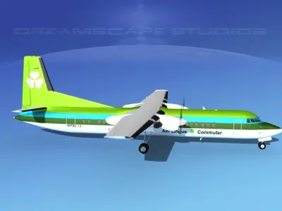 Fokker F-60 Aer Lingus 3D model