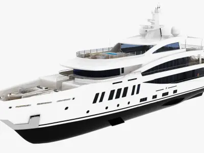 Amels 200 Yacht 3D model