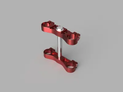 Triple Clamp  Low-poly 3D model