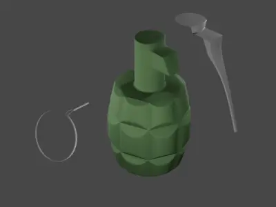 Low Poly Grenade FREE Free low-poly 3D model