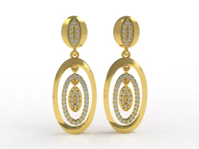 Diamond Pendant Set 44 3D print model