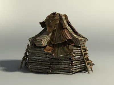 Shacks part 2 3D model