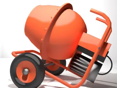 Concrete Mixer Machine - Type 2 3D model